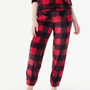Plaid Red and Black Women's Pajama Pants